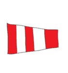手書き国際信号旗（個別スタンプ：37）