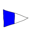 手書き国際信号旗（個別スタンプ：39）