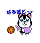 ハスキー犬のバスケットボール（個別スタンプ：5）
