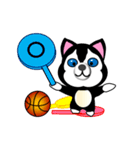 ハスキー犬のバスケットボール（個別スタンプ：37）