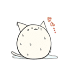 まるいにゃんこ ～夏～（個別スタンプ：4）