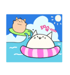 まるいにゃんこ ～夏～（個別スタンプ：13）