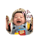 赤ちゃんとパパの会話スタンプ（個別スタンプ：1）