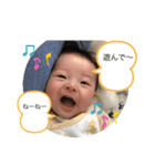 赤ちゃんとパパの会話スタンプ（個別スタンプ：3）