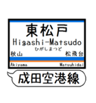 北総線 成田空港線 駅名 シンプル＆いつでも（個別スタンプ：17）