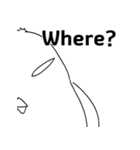 こんにちは！ 私は？い鳥です。（個別スタンプ：1）