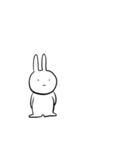 ぴょんぴょんうさぎさん（個別スタンプ：24）