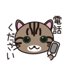 キジトラ猫のイラストスタンプ（個別スタンプ：5）