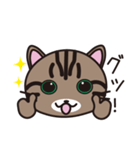 キジトラ猫のイラストスタンプ（個別スタンプ：10）