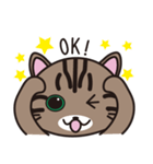 キジトラ猫のイラストスタンプ（個別スタンプ：11）