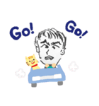 手書きの青年②（個別スタンプ：5）