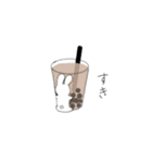 うさぎwithタピオカ（個別スタンプ：3）