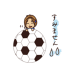 サッカー・フットサル少女（個別スタンプ：5）