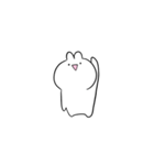 笑顔のうさぎたち 小さめ（個別スタンプ：1）