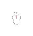 笑顔のうさぎたち 小さめ（個別スタンプ：3）
