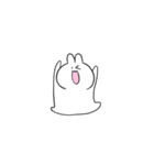 笑顔のうさぎたち 小さめ（個別スタンプ：7）