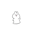 笑顔のうさぎたち 小さめ（個別スタンプ：8）
