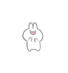 笑顔のうさぎたち 小さめ（個別スタンプ：10）