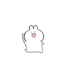 笑顔のうさぎたち 小さめ（個別スタンプ：14）