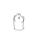 笑顔のうさぎたち 小さめ（個別スタンプ：18）
