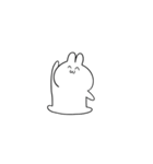 笑顔のうさぎたち 小さめ（個別スタンプ：20）