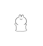 笑顔のうさぎたち 小さめ（個別スタンプ：24）