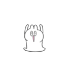 笑顔のうさぎたち 小さめ（個別スタンプ：34）