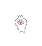 笑顔のうさぎたち 小さめ（個別スタンプ：35）