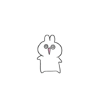 笑顔のうさぎたち 小さめ（個別スタンプ：39）