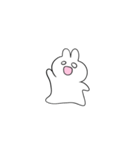 笑顔のうさぎたち 小さめ（個別スタンプ：40）