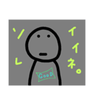 真顔くんの日常（個別スタンプ：3）