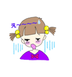 女の子たちの楽しい会話（個別スタンプ：3）