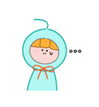 怠惰のフードを着た少女（個別スタンプ：2）