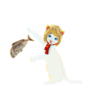 Happy Cat Girl 6（個別スタンプ：7）