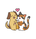 ゆるっとなかよし動物スタンプ（個別スタンプ：2）