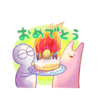 うさぎのあいつとだるまとひゃん3（個別スタンプ：3）