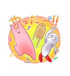 うさぎのあいつとだるまとひゃん3（個別スタンプ：4）