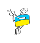 ウクライナ国旗くん（個別スタンプ：15）
