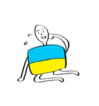 ウクライナ国旗くん（個別スタンプ：20）