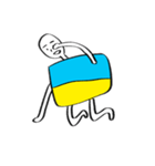 ウクライナ国旗くん（個別スタンプ：22）
