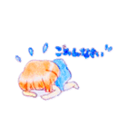 おんなのことウサギ（個別スタンプ：6）