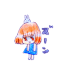 おんなのことウサギ（個別スタンプ：8）