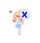 おんなのことウサギ（個別スタンプ：10）