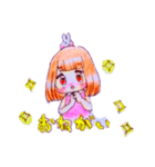 おんなのことウサギ（個別スタンプ：12）