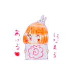 おんなのことウサギ（個別スタンプ：28）
