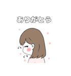 ゆるふわっとした男の子と女の子（個別スタンプ：8）