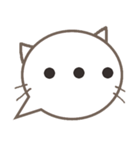 さりげ猫のふきだしスタンプ（個別スタンプ：40）