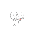 毎日使える棒人間（個別スタンプ：15）