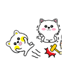 白い犬のスタンプ5（個別スタンプ：34）