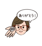 リアクション大きめ女子（個別スタンプ：9）